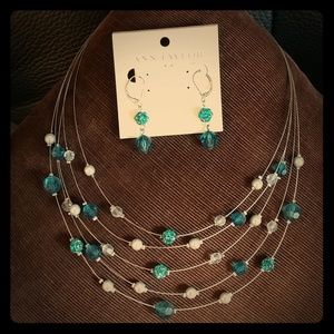 Ann Taylor necklace and earring set